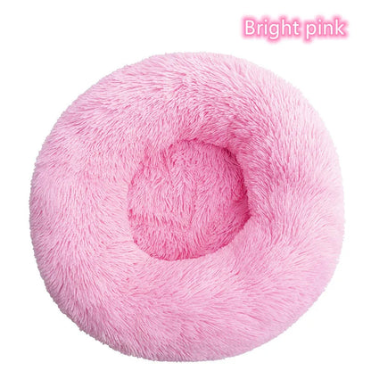 Super Soft Pet Cat Bed Plush Full Size Washable Calm Bed Donut Bed Comfortable Sleeping Artifact Suitable for Winter