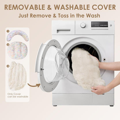 EHEYCIGA Dog Bed and Cat Couch – Fluffy Faux Rabbit Fur Pet Sofa for Dogs and Cats, Washable Removable Cover, Waterproof and Non-Slip,