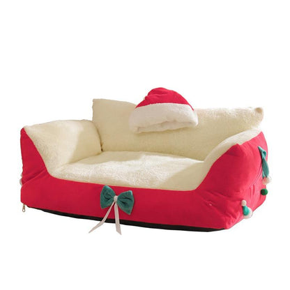 A Sofa Bed Specially Designed for Small Dogs and Cats! Soft, Fluffy, and Super Warm; Your Feline Friend Will Fall Asleep Instantly, and Its Stylish Design Goes with Everything.