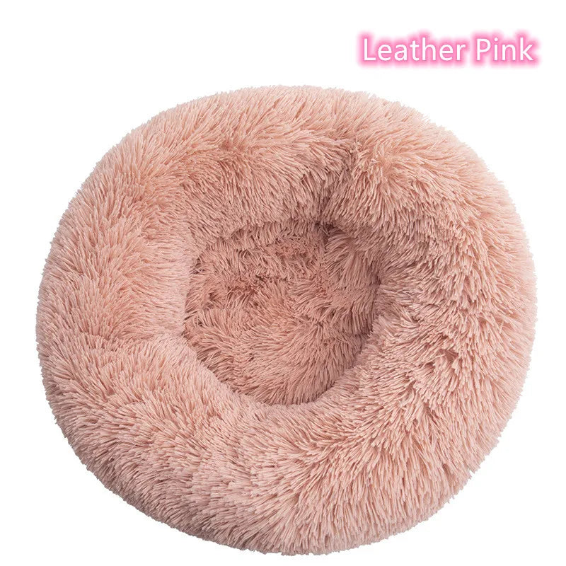 Super Soft Pet Cat Bed Plush Full Size Washable Calm Bed Donut Bed Comfortable Sleeping Artifact Suitable for Winter