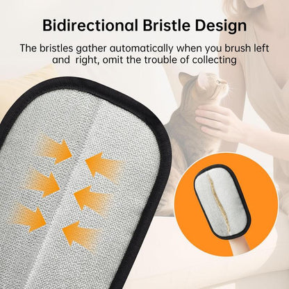 Pet Hair Removal Gloves, Reusable Electrostatic Pet Hair Remover Tool, Washable Double-Sided Pet Grooming Gloves for Furniture & Car Seats