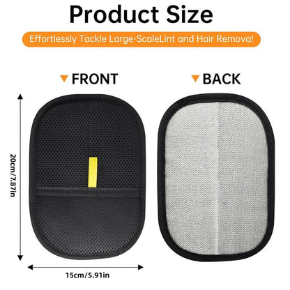 Pet Hair Removal Gloves, Reusable Electrostatic Pet Hair Remover Tool, Washable Double-Sided Pet Grooming Gloves for Furniture & Car Seats