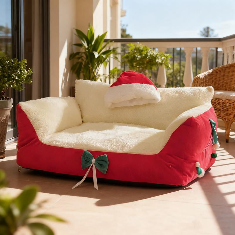 A Sofa Bed Specially Designed for Small Dogs and Cats! Soft, Fluffy, and Super Warm; Your Feline Friend Will Fall Asleep Instantly, and Its Stylish Design Goes with Everything.